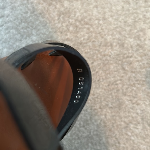 Chanel RARE wood and black patent leather strappy platform clogs sandals size 41 - Picture 8 of 8